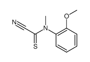 N-(2-Methoxy-phenyl)-N-methyl-2-nitrilo-thioacetamide结构式