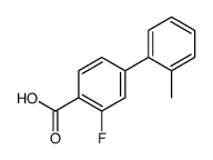3-FLUORO-2'-METHYL-[1,1'-BIPHENYL]-4-CARBOXYLIC ACID结构式