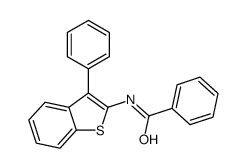 N-(3-Phenylbenzo[b]thiophen-2-yl)benzamide结构式