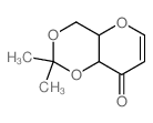 Hex-1-en-3-ulose, 1,5-anhydro-2-deoxy-4,6-O-(1-methylethylidene)- structure