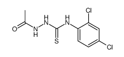 1-acetyl-4-(2,4-dichlorophenyl)-3-thiosemicarbazide结构式