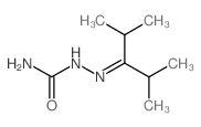 (2,4-dimethylpentan-3-ylideneamino)urea Structure