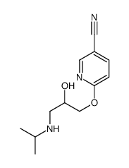 6-[2-hydroxy-3-(propan-2-ylamino)propoxy]pyridine-3-carbonitrile结构式