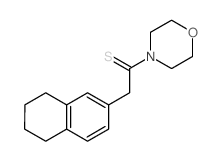 Ethanethione,1-(4-morpholinyl)-2-(5,6,7,8-tetrahydro-2-naphthalenyl)-结构式