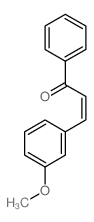 3-(3-methoxyphenyl)-1-phenyl-prop-2-en-1-one structure