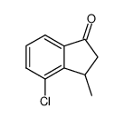 4-chloro-3-methyl-indan-1-one Structure