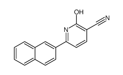 6-naphthalen-2-yl-2-oxo-1H-pyridine-3-carbonitrile结构式