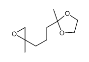 2-methyl-2-[3-(2-methyloxiran-2-yl)propyl]-1,3-dioxolane Structure