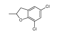 5,7-Dichloro-2,3-dihydro-2-methylbenzofuran结构式