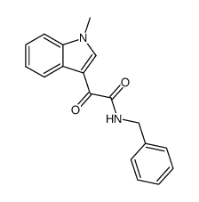 N-benzyl-2-(1-methyl-1H-indol-3-yl)-2-oxoacetamide结构式