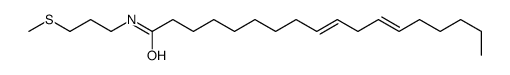 N-(3-methylsulfanylpropyl)octadeca-9,12-dienamide结构式