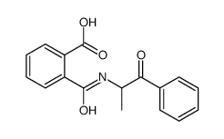 2-[(1-oxo-1-phenylpropan-2-yl)carbamoyl]benzoic acid结构式
