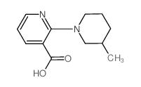 3-Pyridinecarboxylicacid,2-(3-methyl-1-piperidinyl)-(9CI) Structure