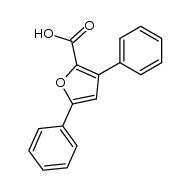 3,5-diphenyl-furan-2-carboxylic acid结构式