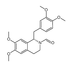 (S)-1-((3,4-Dimethoxyphenyl)methyl)-2-formyl-6,7-dimethoxy-1,2,3,4-tetrahydroisoquinoline结构式