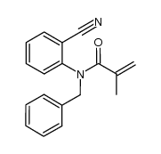 N-benzyl-N-(2-cyanophenyl)methacrylamide结构式