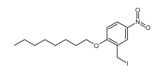 1-[2-Iodmethyl-4-nitro-phenoxy]-octan结构式