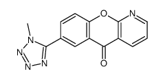 7-(1-methyltetrazol-5-yl)chromeno[2,3-b]pyridin-5-one结构式