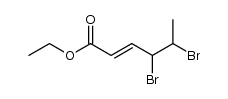 4,5-dibromo-hex-2-enoic acid ethyl ester Structure