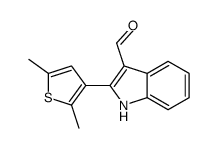1H-Indole-3-carboxaldehyde,2-(2,5-dimethyl-3-thienyl)-(9CI) structure