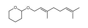 3,7-dimethyl-1-[(tetrahydro-2H-pyran-2-yl)oxy]-(E)-2,6-octadiene结构式