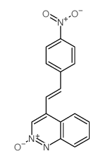 4-[2-(4-nitrophenyl)ethenyl]-2-oxido-cinnoline结构式