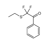 Ethanone, 2-(ethylthio)-2,2-difluoro-1-phenyl- (9CI) Structure