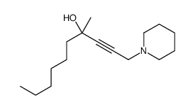 4-methyl-1-piperidin-1-yldec-2-yn-4-ol结构式