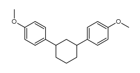 1,3-bis-(4-methoxy-phenyl)-cyclohexane Structure