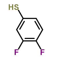 3,4－二氟苯硫酚结构式