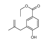 ethyl 4-hydroxy-3-(2-methylprop-2-enyl)benzoate结构式