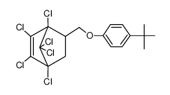 5-(4-tert-Butyl-phenoxymethyl)-1,2,3,4,7,7-hexachloro-bicyclo[2.2.1]hept-2-ene结构式