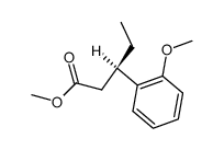 (R)-(-)-3-(o-Anisyl)pentansaeuremethylester Structure