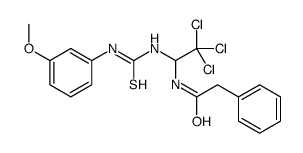 2-phenyl-N-[2,2,2-trichloro-1-[(3-methoxyphenyl)carbamothioylamino]ethyl]acetamide结构式