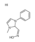 N-[(1-methyl-3-phenyl-1,2-dihydroimidazol-1-ium-2-yl)methylidene]hydroxylamine,iodide结构式