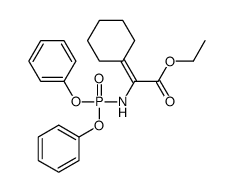 ethyl 2-cyclohexylidene-2-(diphenoxyphosphorylamino)acetate Structure