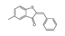 2-Benzylideno-5-methylbenzothiopen-3-on Structure