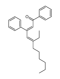 5-ethyl-1,3-diphenylundeca-2,4-dien-1-one结构式