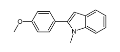 2-(4-methoxyphenyl)-1-methyl-1H-indole structure