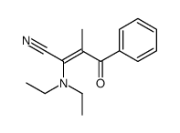 2-(diethylamino)-3-methyl-4-oxo-4-phenylbut-2-enenitrile结构式
