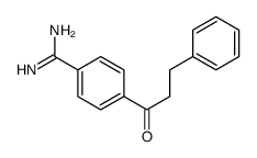 4-(3-phenylpropanoyl)benzenecarboximidamide Structure