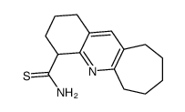 2,3,4,6,7,8,9,10-Octahydro-1H-cyclohepta[b]quinoline-4-carbothioic acid amide结构式