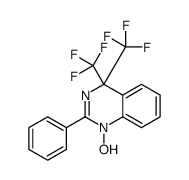 1-hydroxy-2-phenyl-4,4-bis(trifluoromethyl)quinazoline结构式