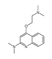 4-[2-(dimethylamino)ethoxy]-N,N-dimethylquinolin-2-amine Structure