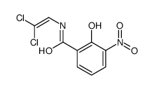 N-(2,2-dichloroethenyl)-2-hydroxy-3-nitrobenzamide结构式
