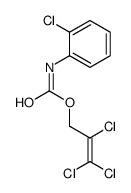 2,3,3-trichloroprop-2-enyl N-(2-chlorophenyl)carbamate结构式