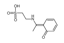 2-[1-(6-oxocyclohexa-2,4-dien-1-ylidene)ethylamino]ethanesulfonic acid Structure