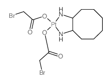 Platinum, bis(bromoacetato-O)(1,2-cyclooctanediamine-N,N)-, (SP-4-2-trans)-结构式