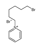 1-(6-bromohexyl)pyridin-1-ium,bromide Structure