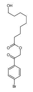 [2-(4-bromophenyl)-2-oxoethyl] 9-hydroxynonanoate Structure